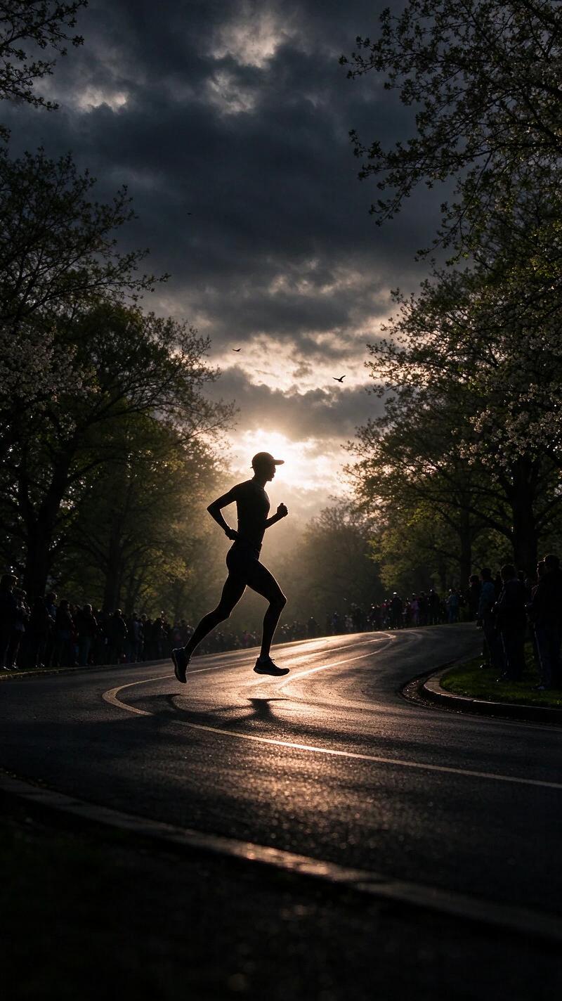 Illustration for the world record: Boston Marathon course record (women)