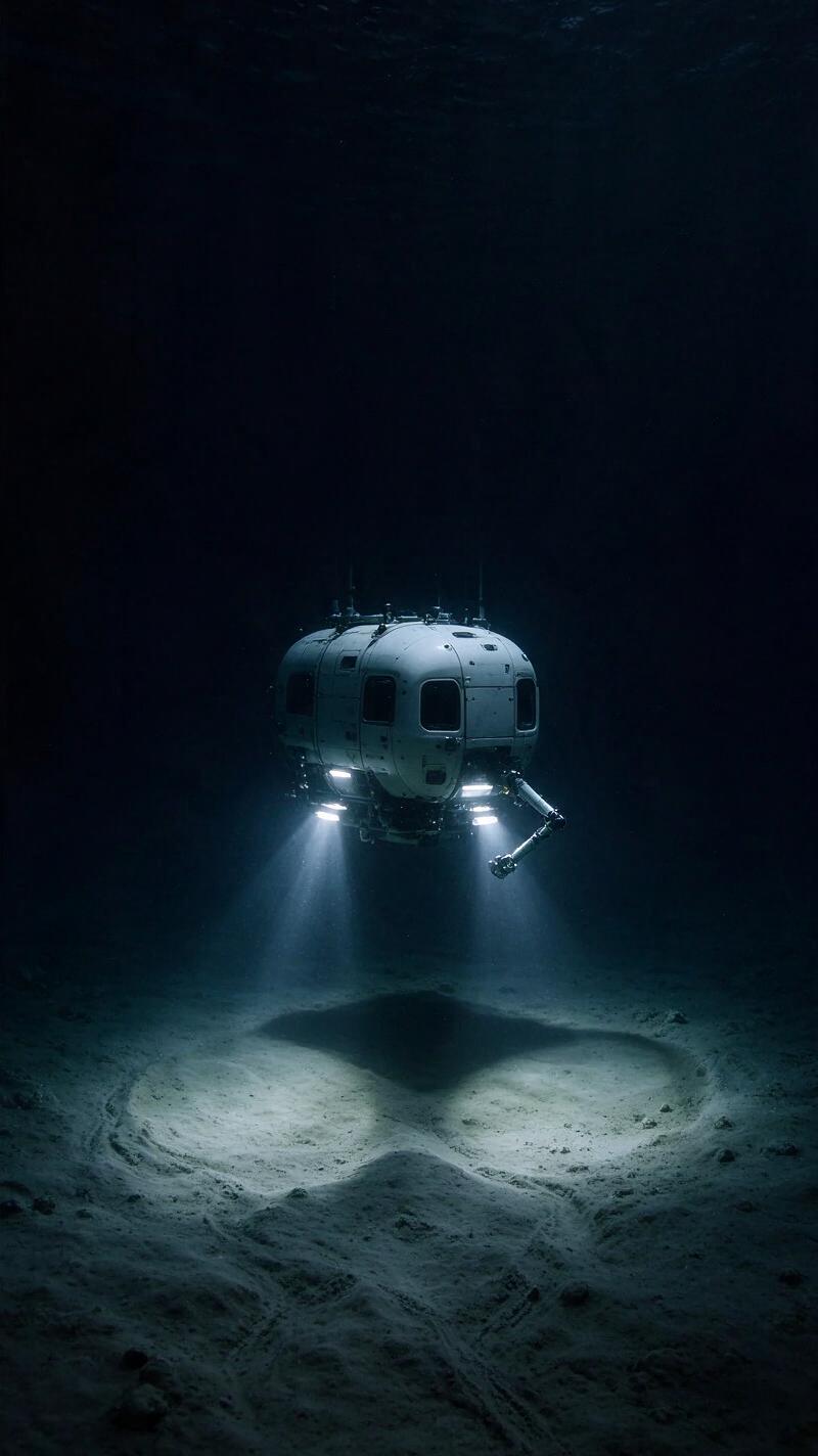 Illustration for the world record: Deepest dive by a crewed vessel
