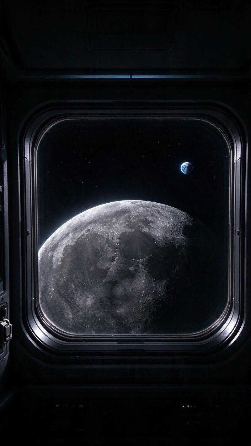 Illustration for the world record: Farthest humans from Earth