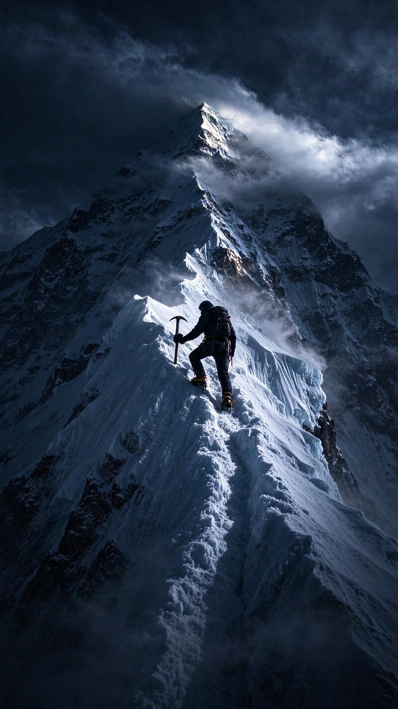 Illustration for the world record: Fastest ascent of K2