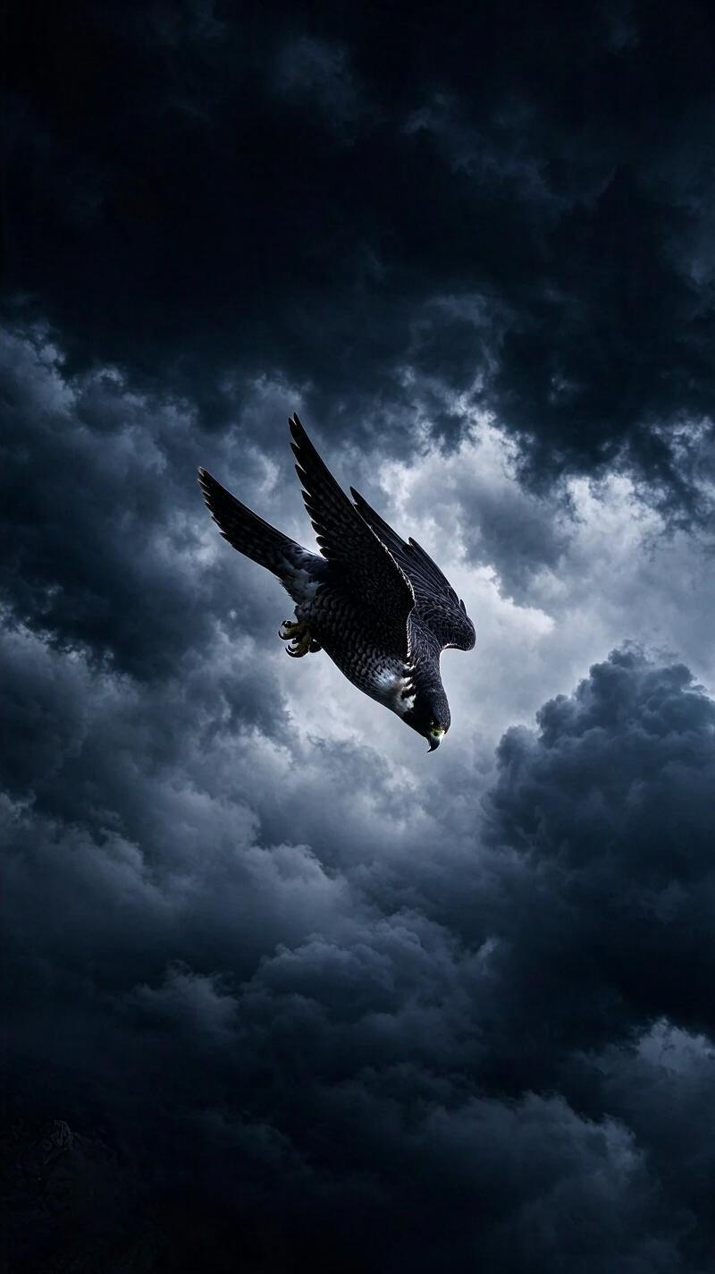 Illustration for the world record: Fastest bird in a dive
