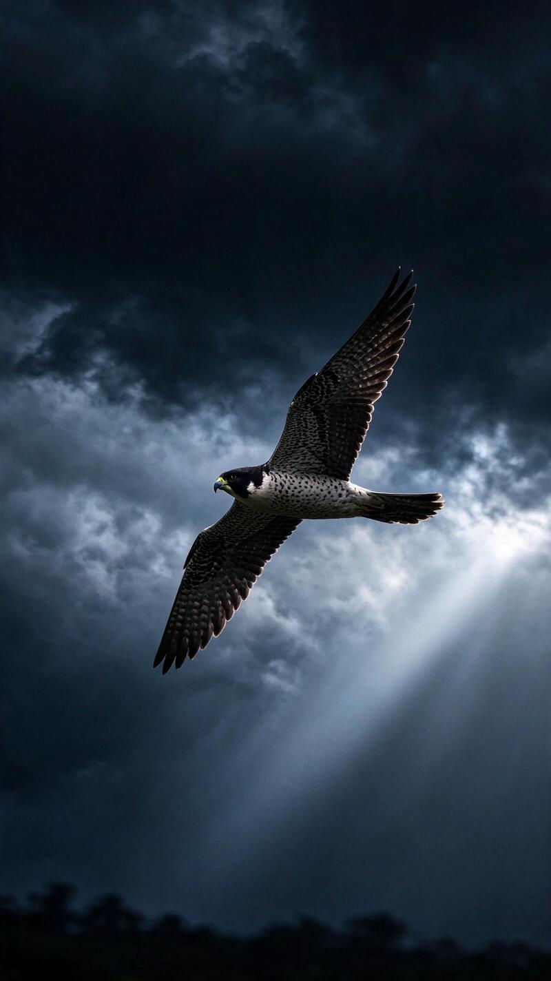 Illustration for the world record: Fastest bird in level flight