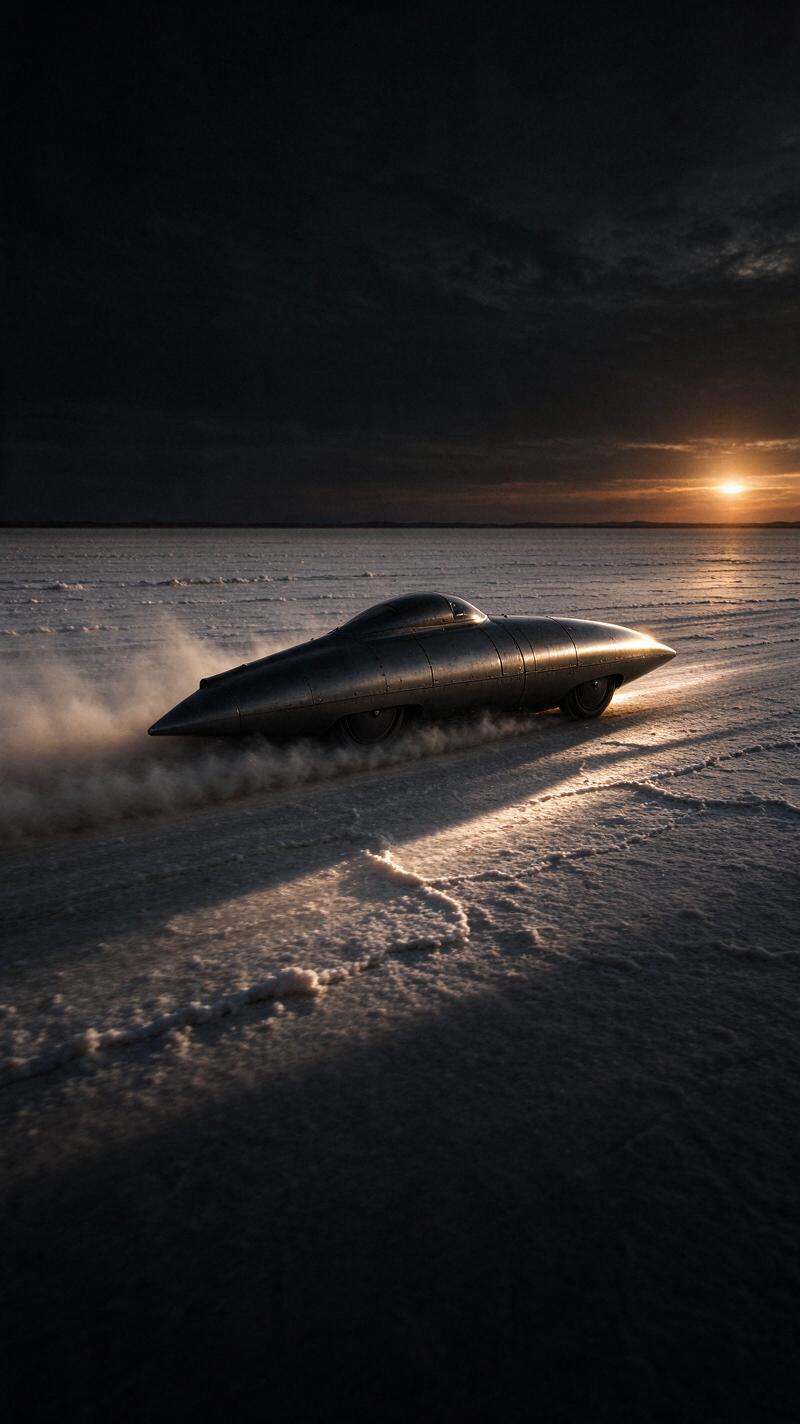 Illustration for the world record: Fastest electric car (land speed record)
