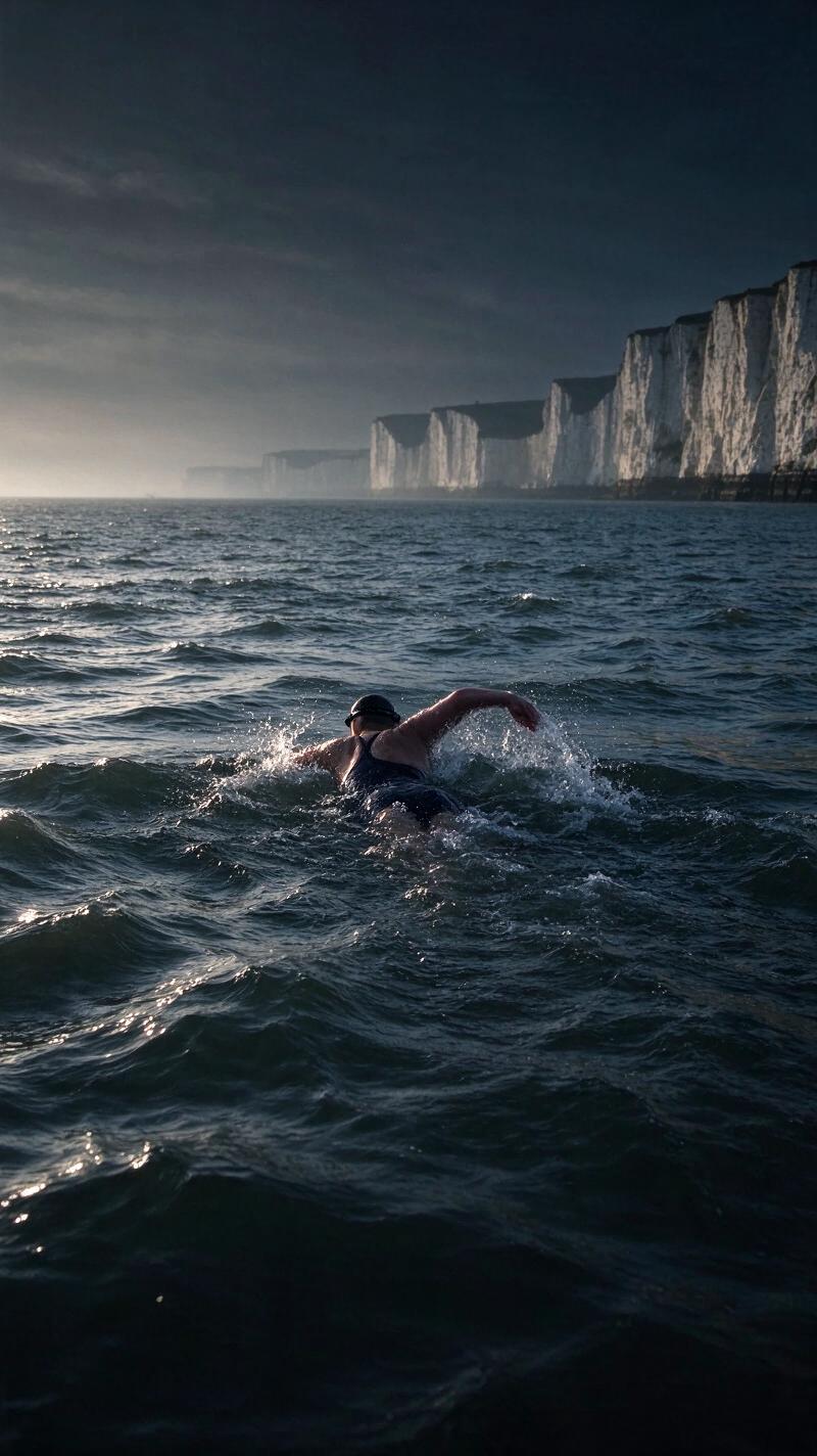 Illustration for the world record: Fastest English Channel swim