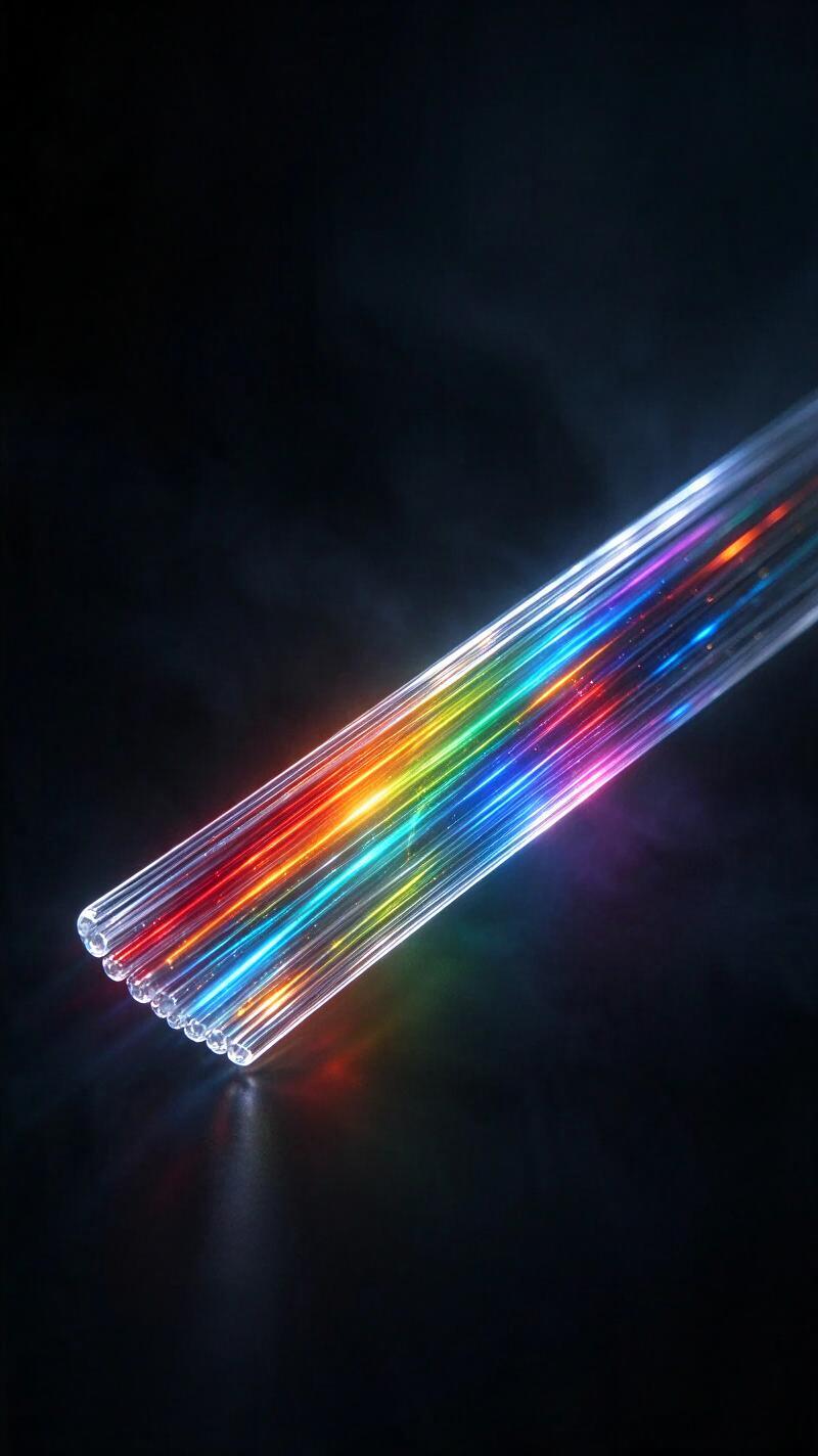 Illustration for the world record: Fastest data transmission over standard optical fiber