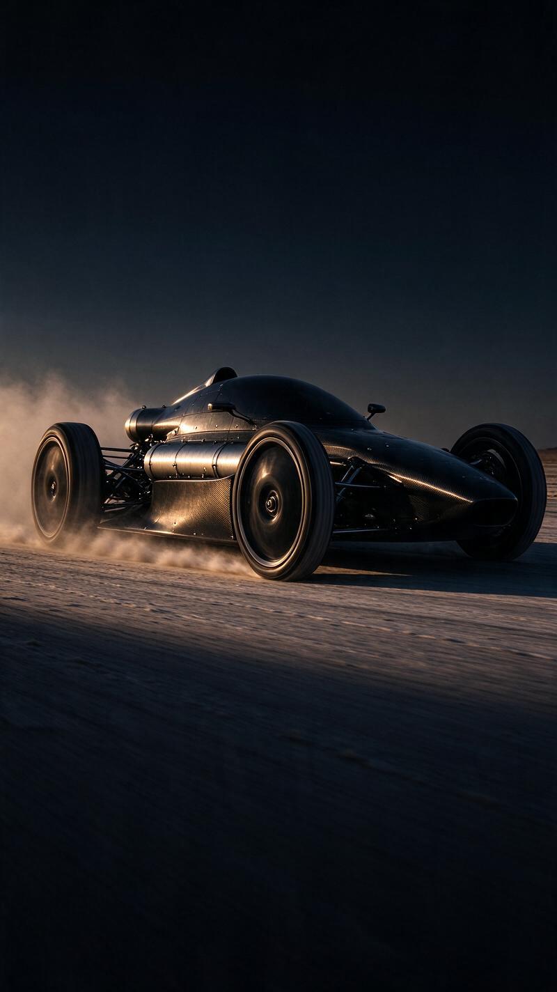 Illustration for the world record: Fastest hydrogen-powered vehicle