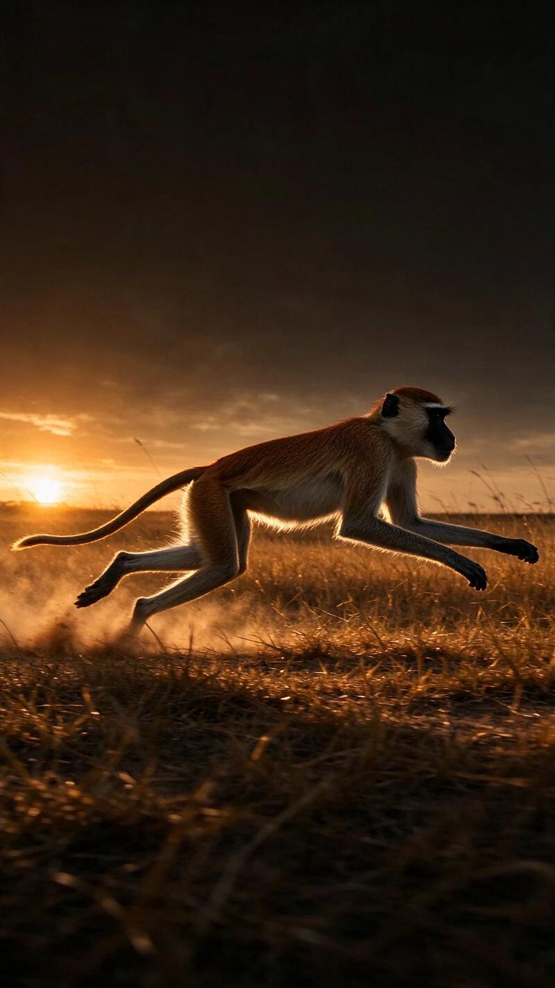 Illustration for the world record: Fastest primate