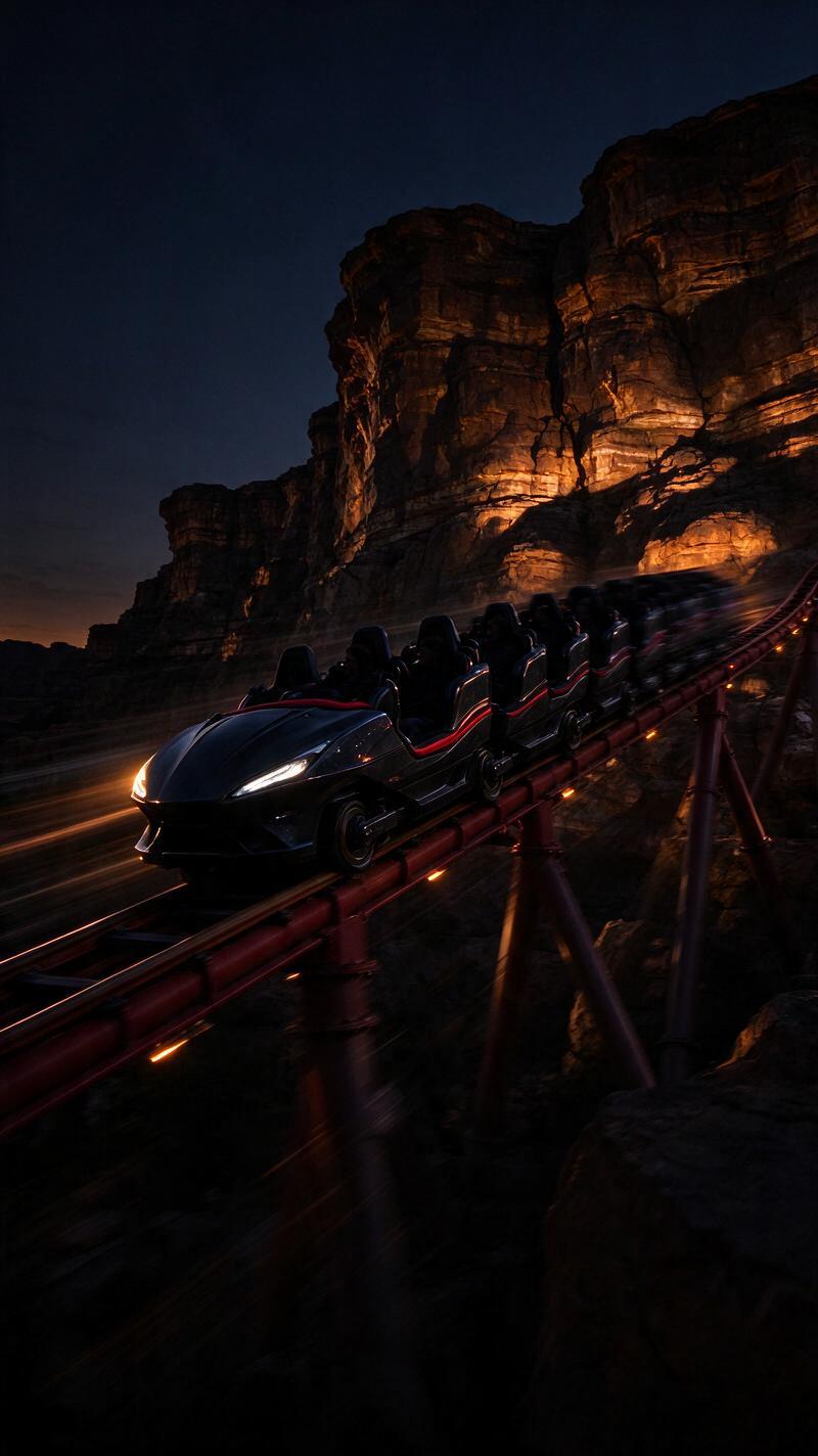 Illustration for the world record: Fastest roller coaster