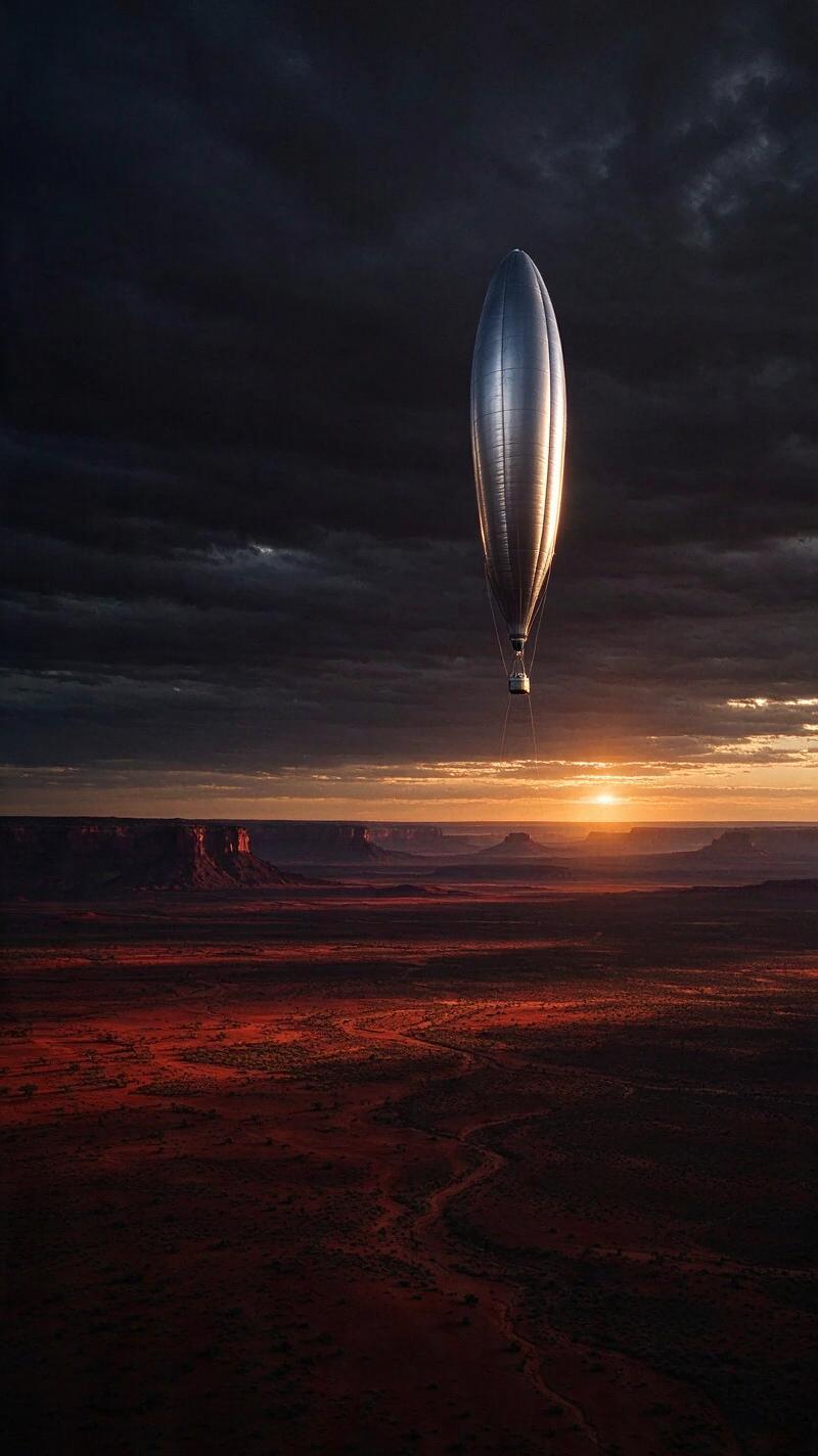 Illustration for the world record: Fastest solo balloon flight around the world