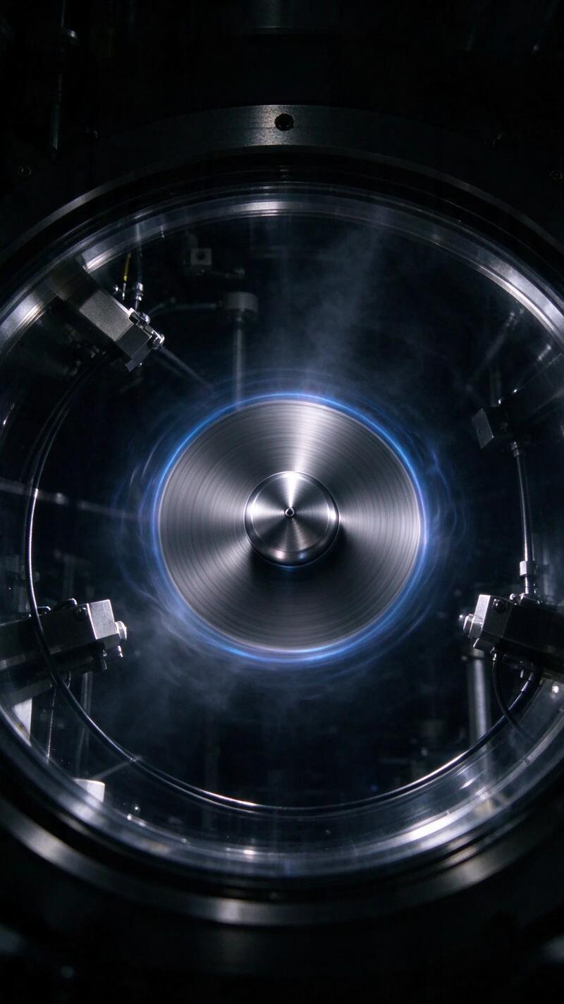 Illustration for the world record: Fastest spinning human-made object
