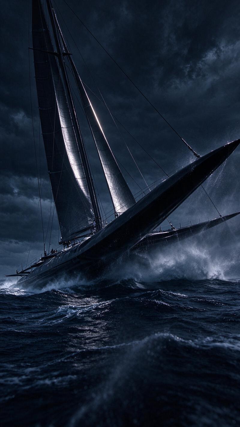 Illustration for the world record: Fastest transatlantic crossing by sail