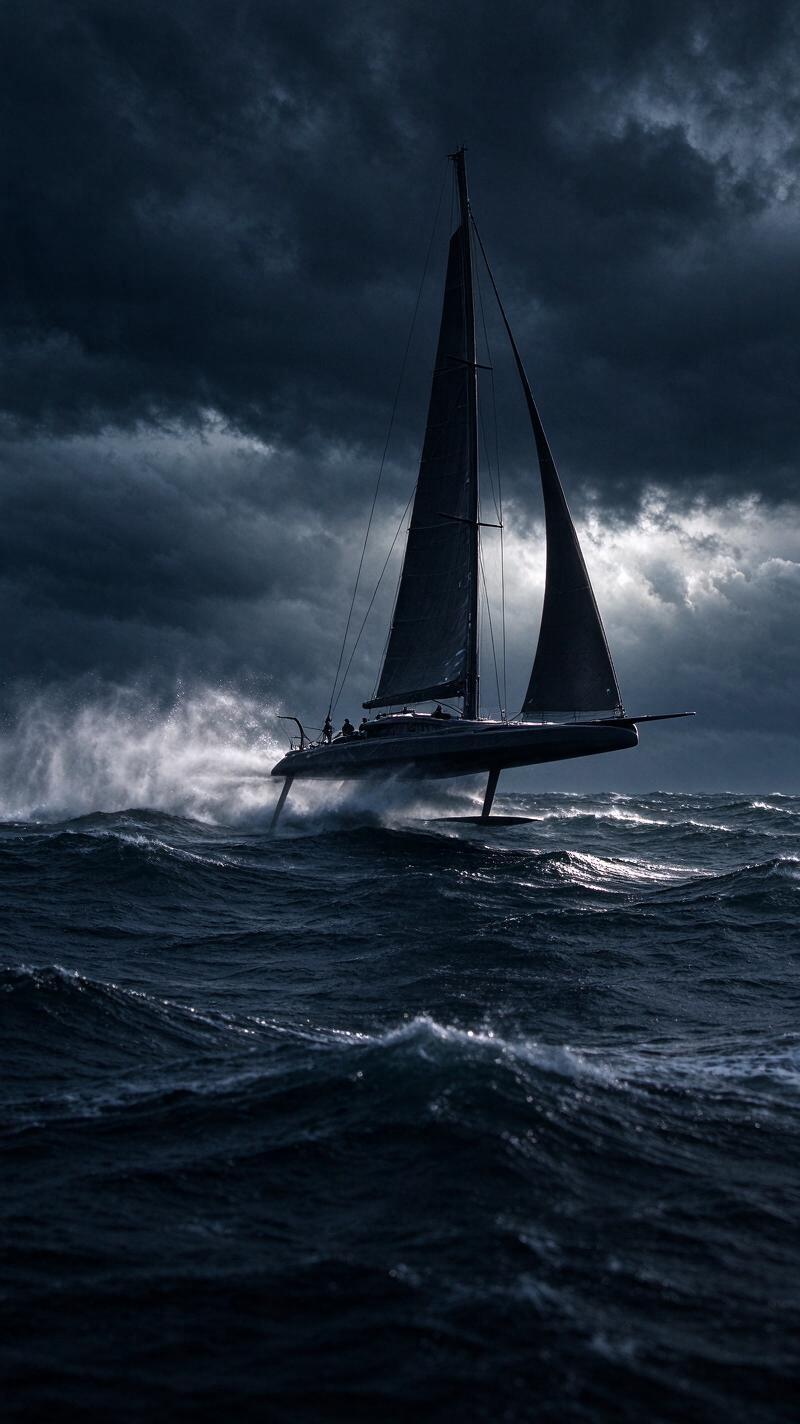 Illustration for the world record: Fastest Vendée Globe (solo non-stop race around the world)