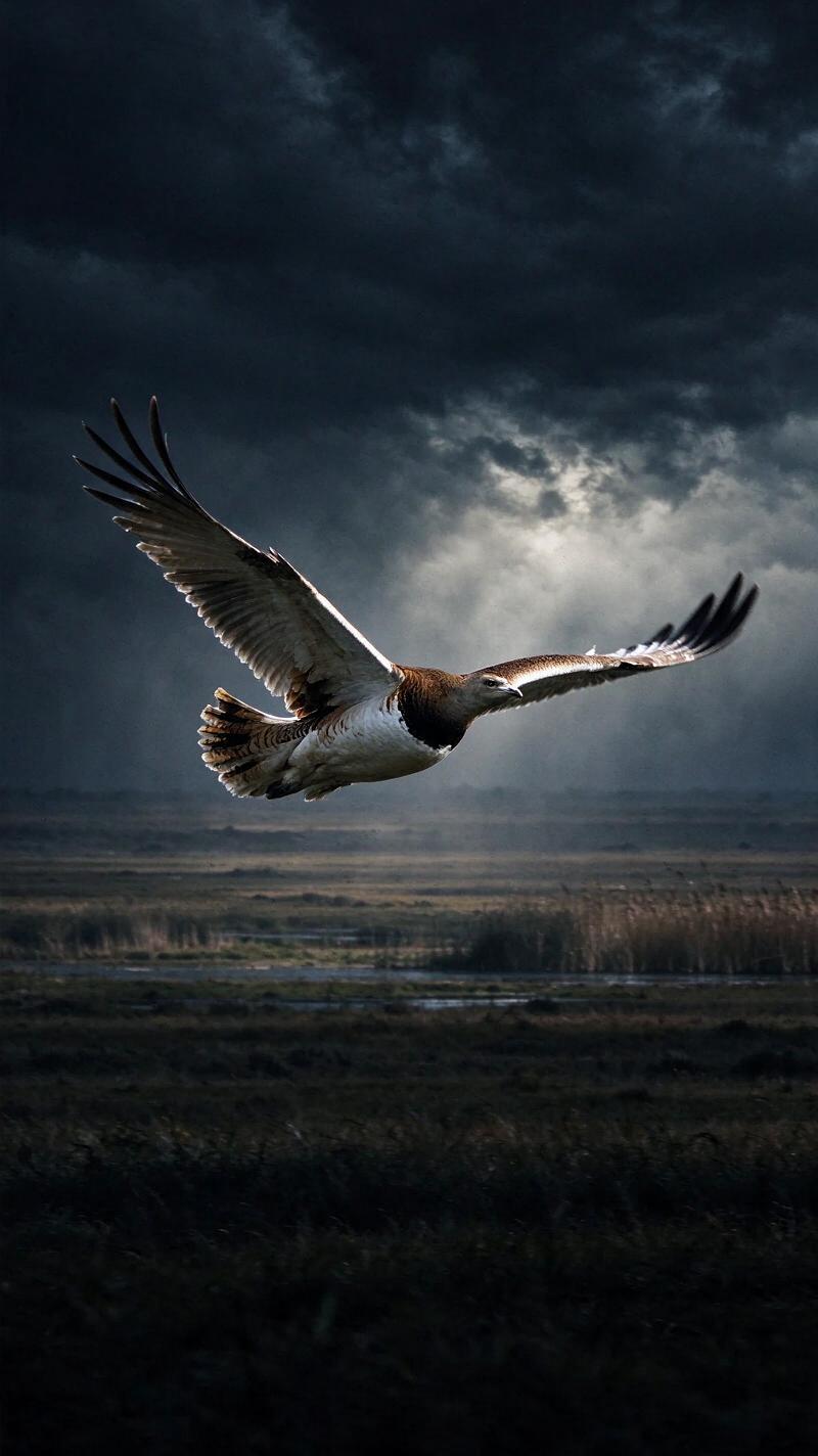 Illustration for the world record: Heaviest flying bird