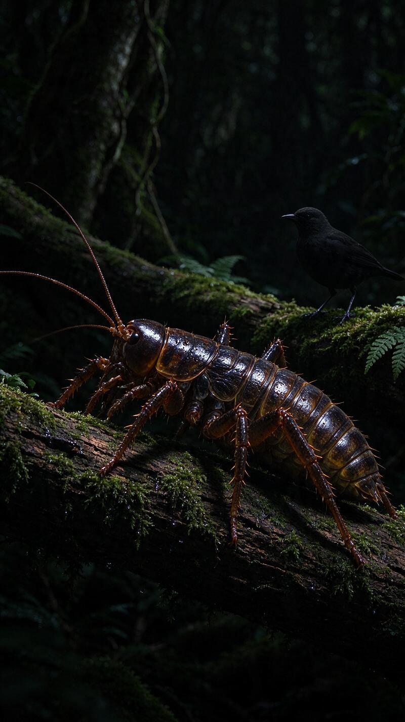 Illustration for the world record: Heaviest insect (captive giant weta)