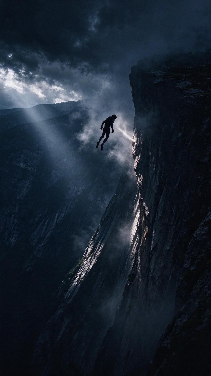 Illustration for the world record: Highest BASE jump