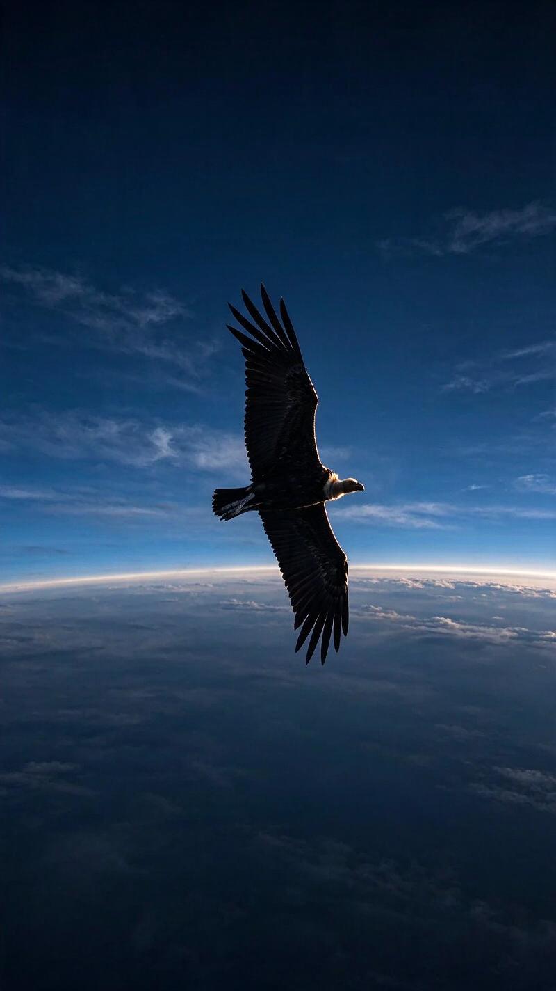 Illustration for the world record: Highest-flying bird
