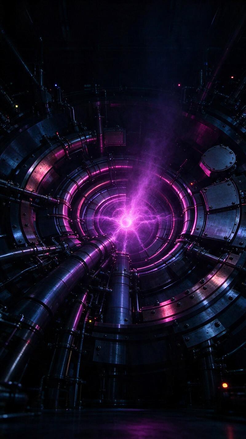 Illustration for the world record: Highest ion temperature in a fusion reactor