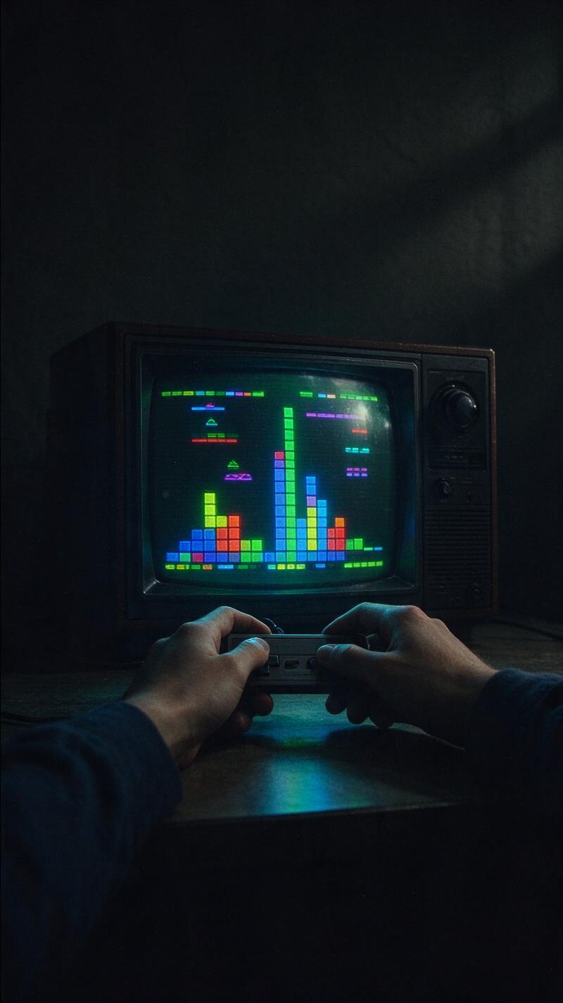 Illustration for the world record: Highest score in NES Tetris