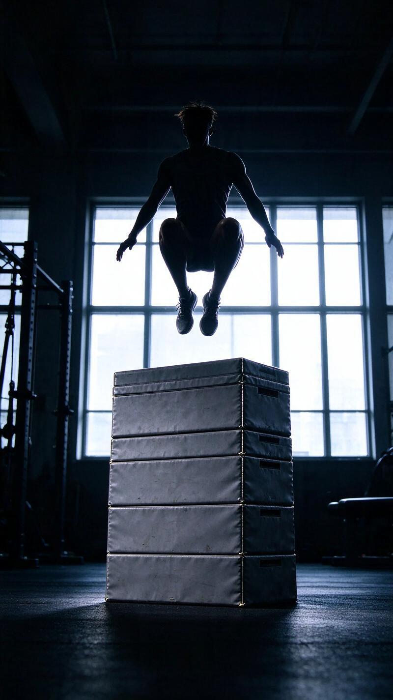Illustration for the world record: Highest standing jump (male)