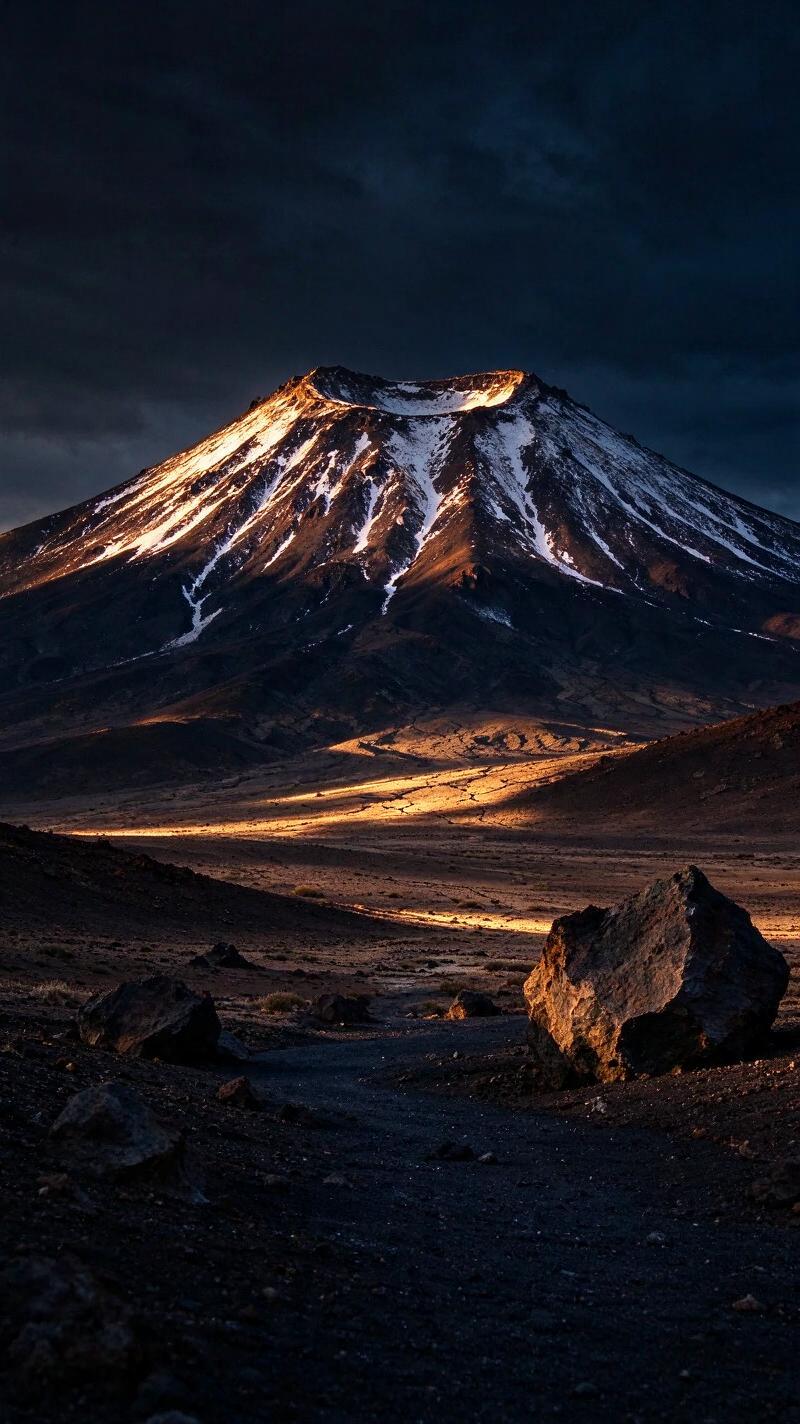 Illustration for the world record: Highest volcano