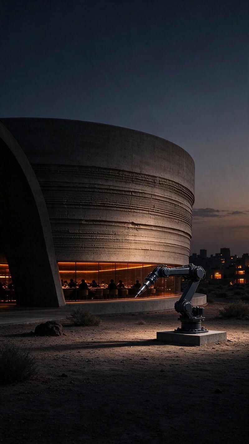 Illustration for the world record: Largest 3D-printed structure by volume
