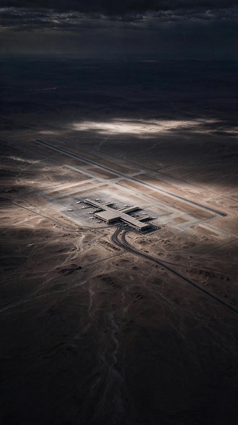 Illustration for the world record: Largest airport by area