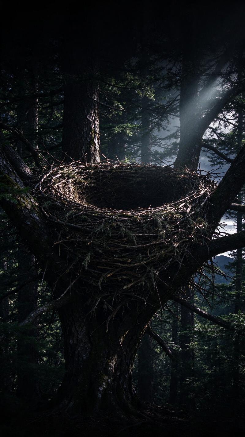 Illustration for the world record: Largest bird nest