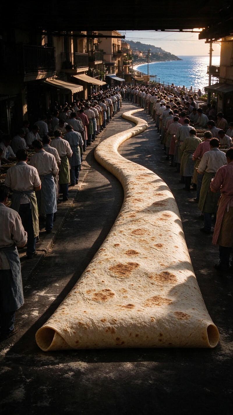 Illustration for the world record: Largest burrito