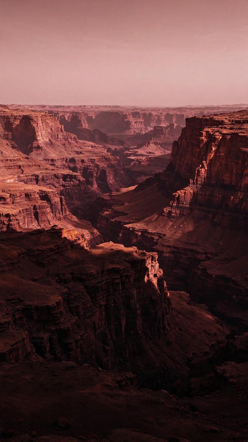 Illustration for the world record: Largest canyon in the Solar System