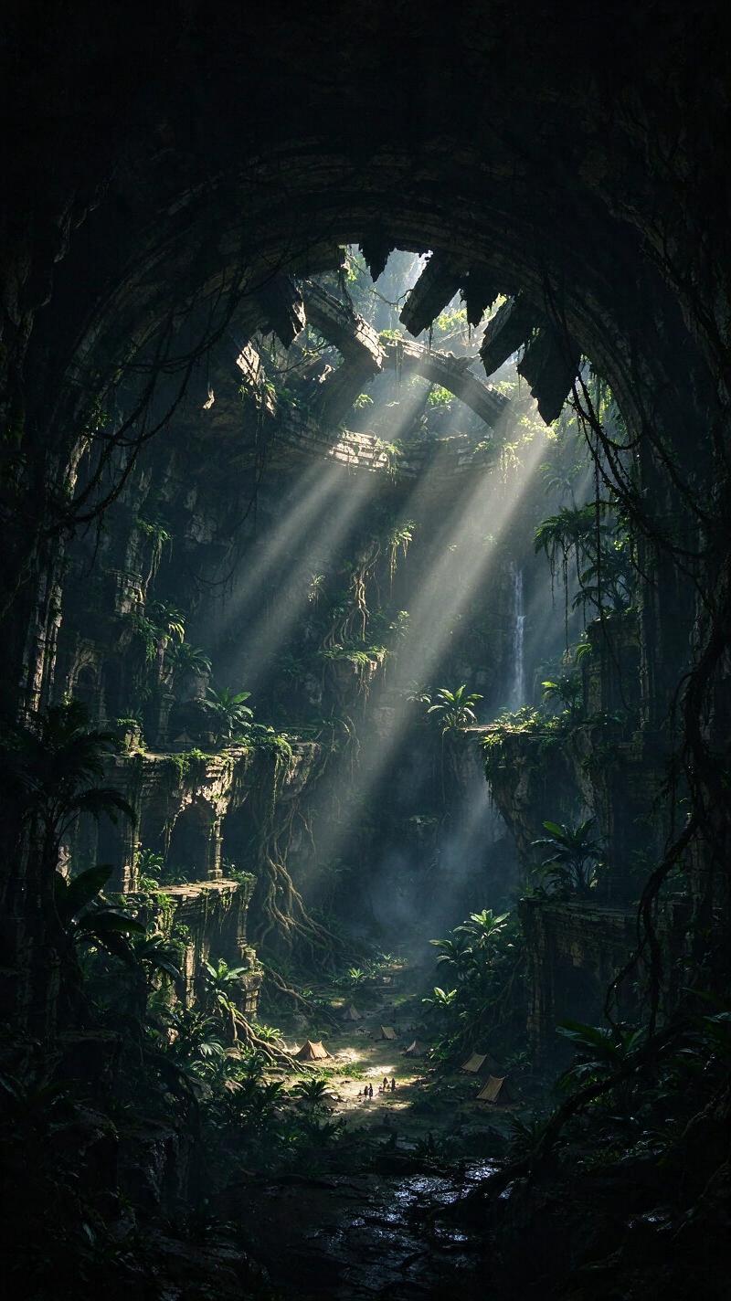 Illustration for the world record: Largest cave by volume