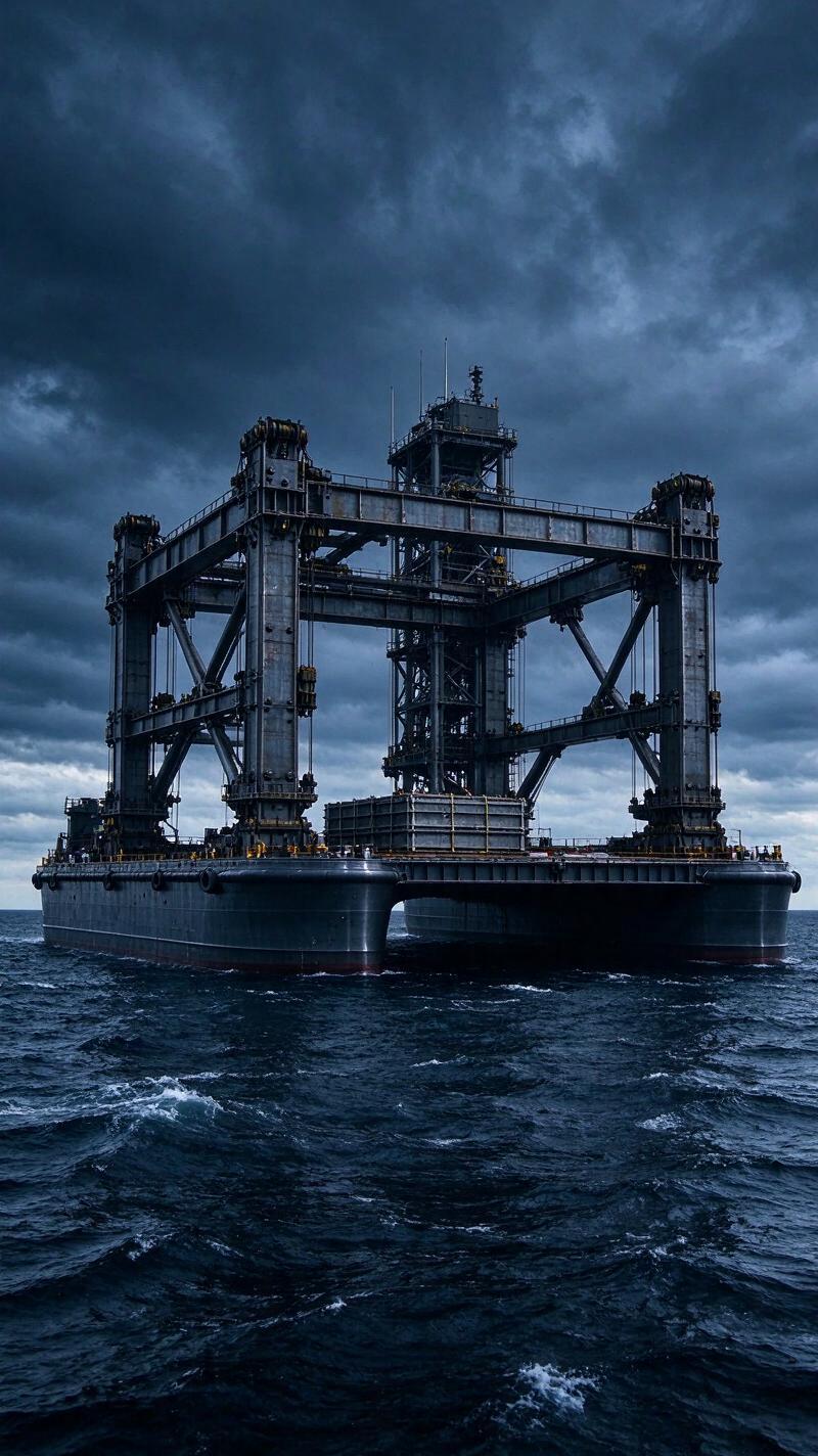Illustration for the world record: Largest construction vessel