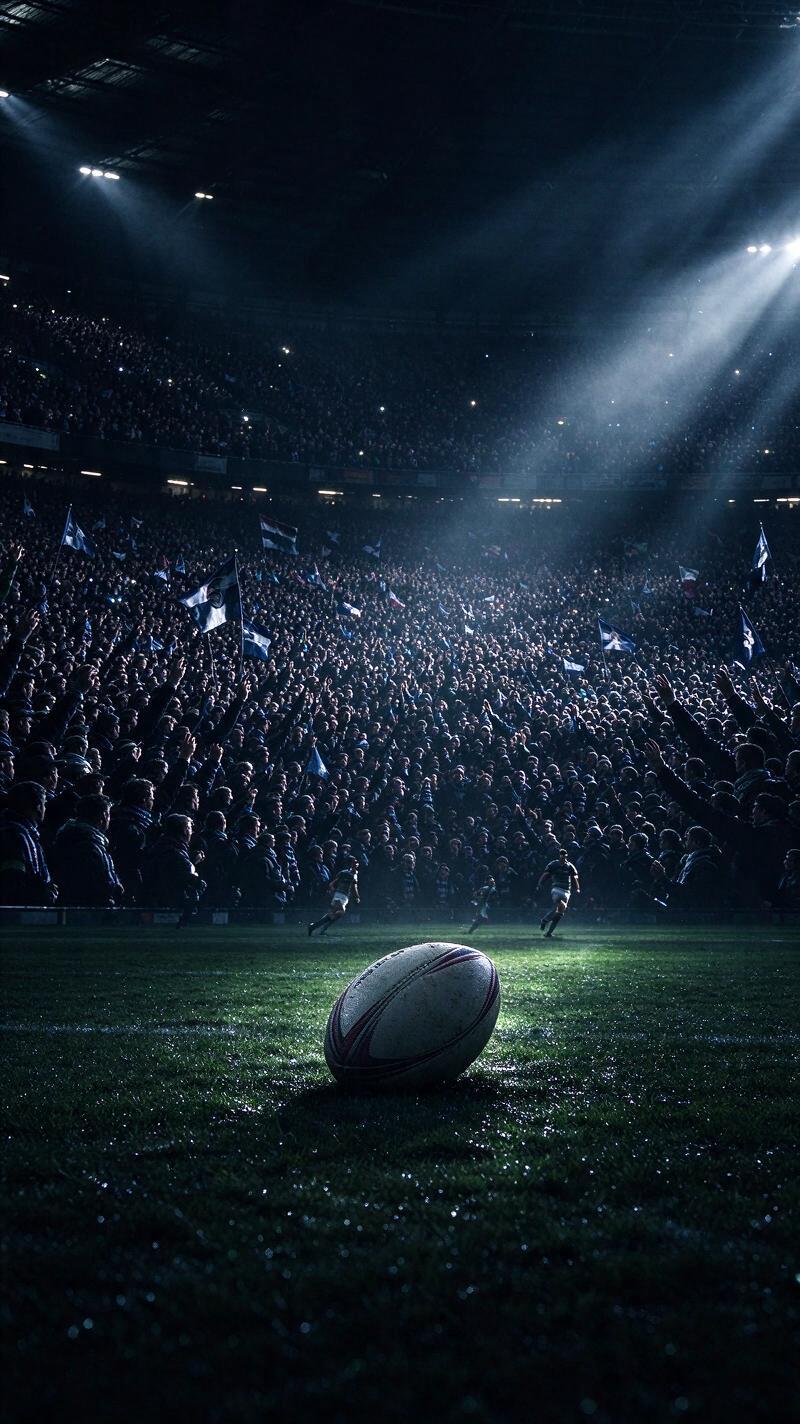 Illustration for the world record: Largest crowd at a rugby match