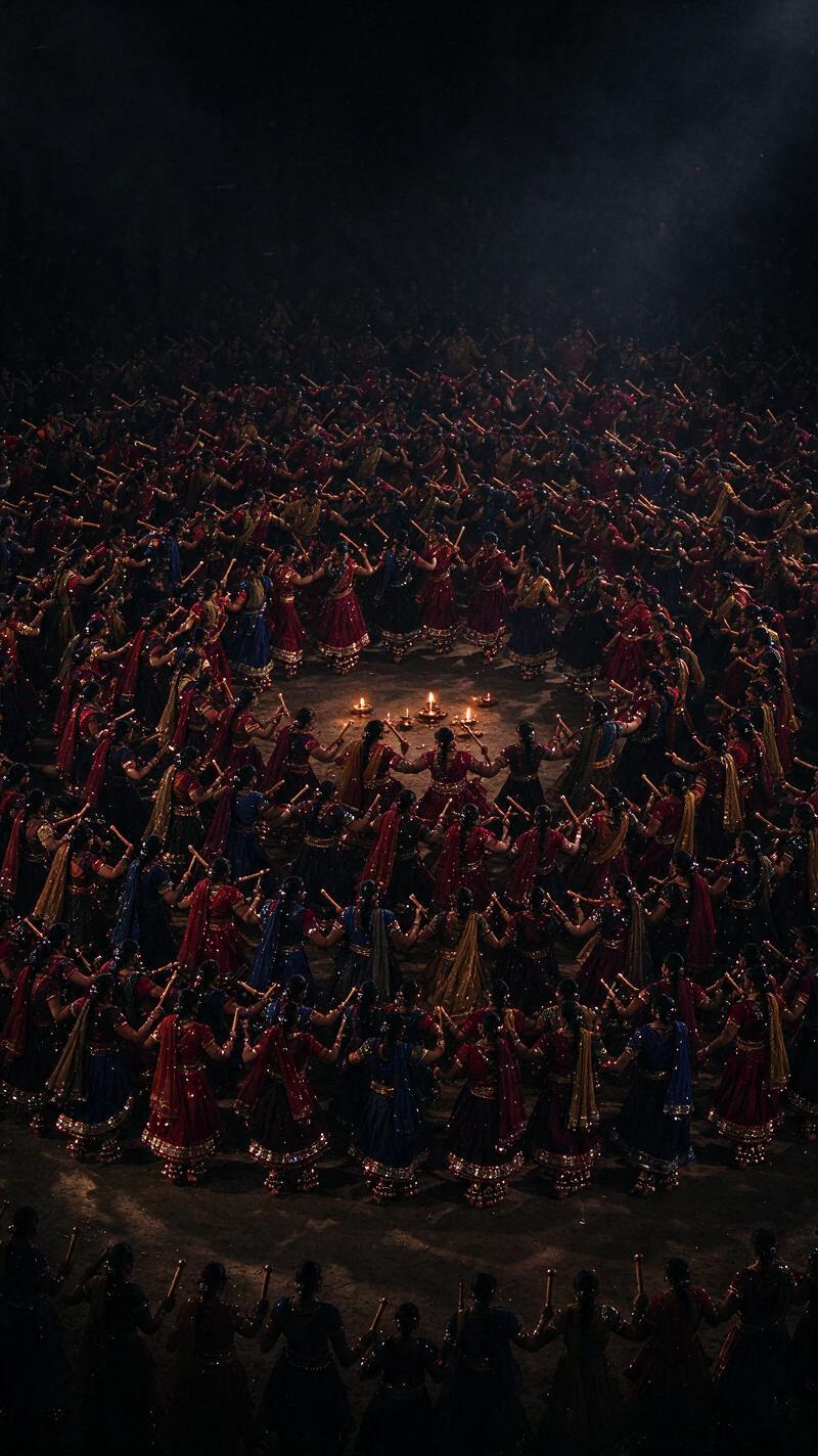 Illustration for the world record: Largest Garba dance