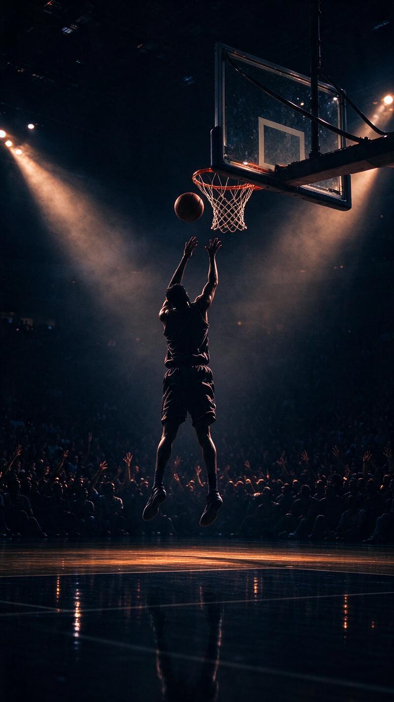 Illustration for the world record: Largest knockout basketball game