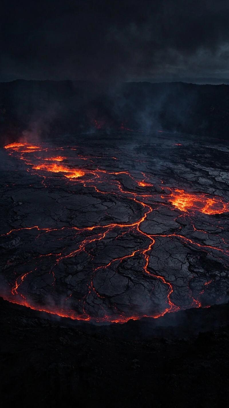 Illustration for the world record: Largest lava lake