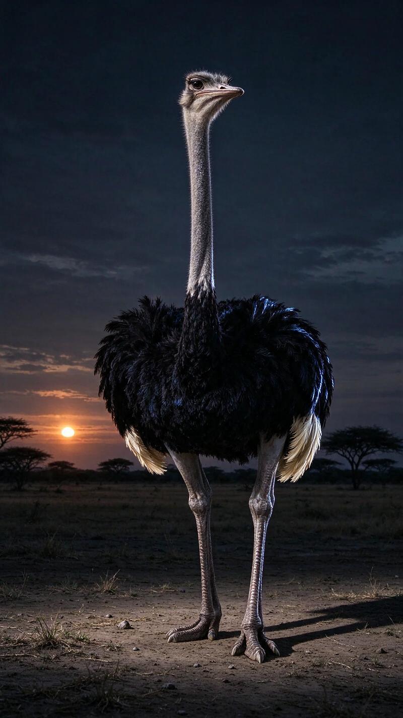 Illustration for the world record: Largest living bird