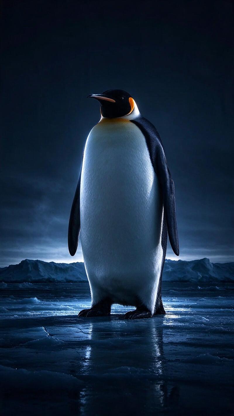 Illustration for the world record: Largest living penguin