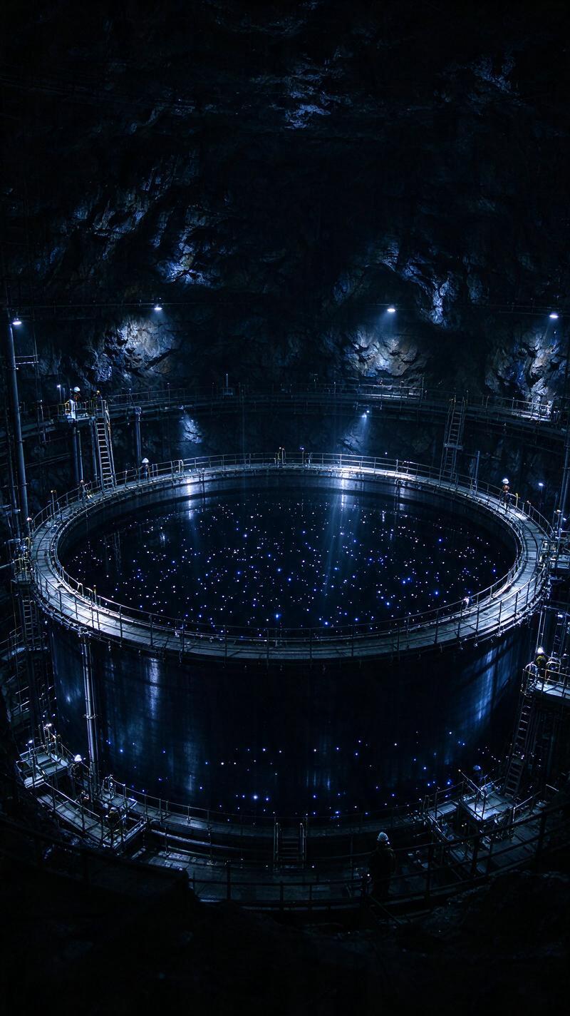 Illustration for the world record: Largest neutrino detector