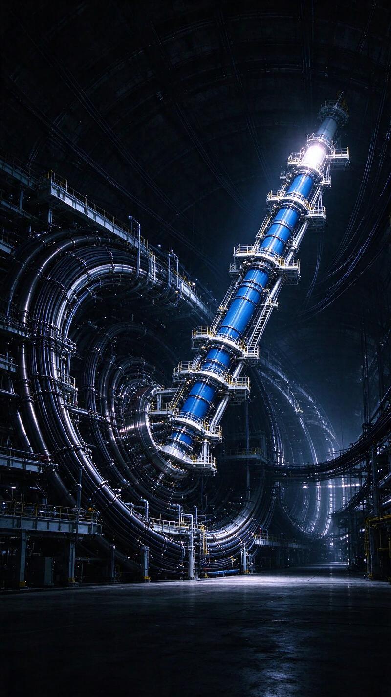 Illustration for the world record: Largest particle accelerator