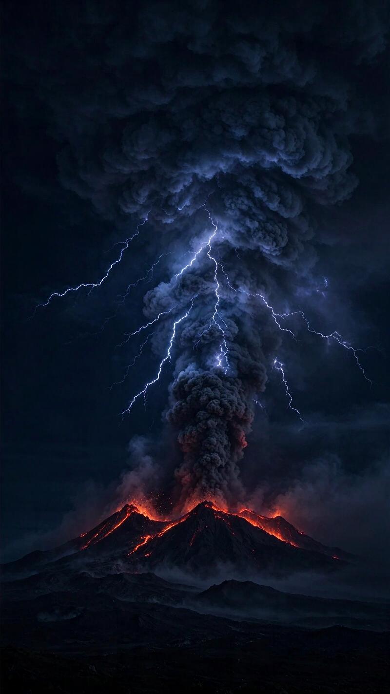 Illustration for the world record: Largest volcanic eruption in recorded history