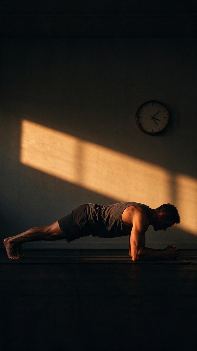 Illustration for the world record: Longest abdominal plank (male)