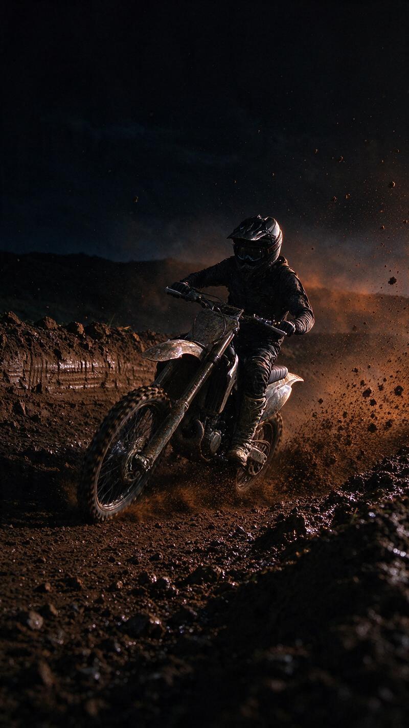 Illustration for the world record: Longest distance covered on a motocross bike in 24 hours (team)