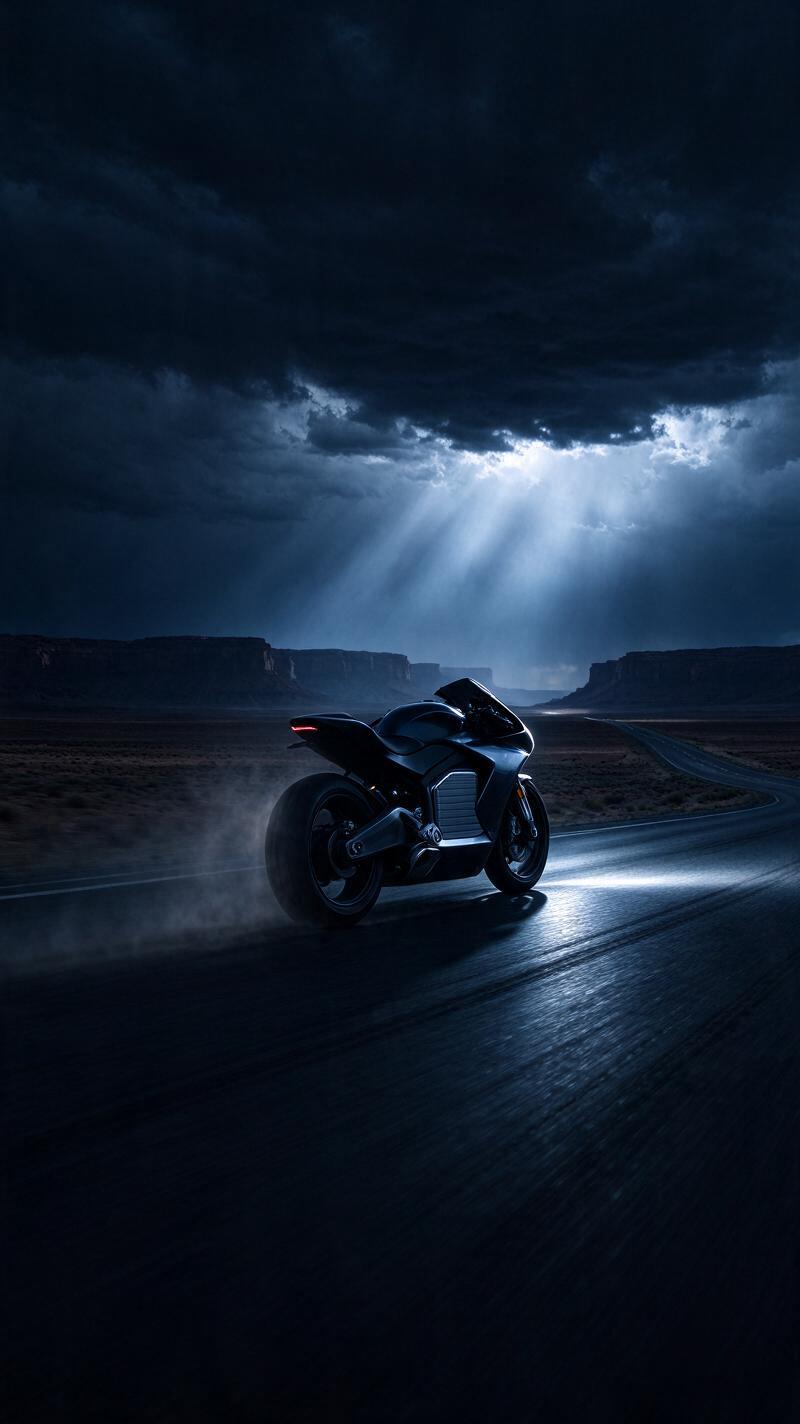 Illustration for the world record: Longest distance travelled by an electric motorcycle on a single charge
