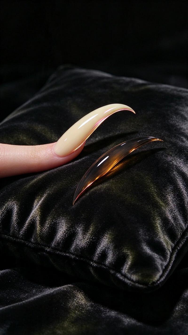 Illustration for the world record: Longest fingernails on both hands (female)