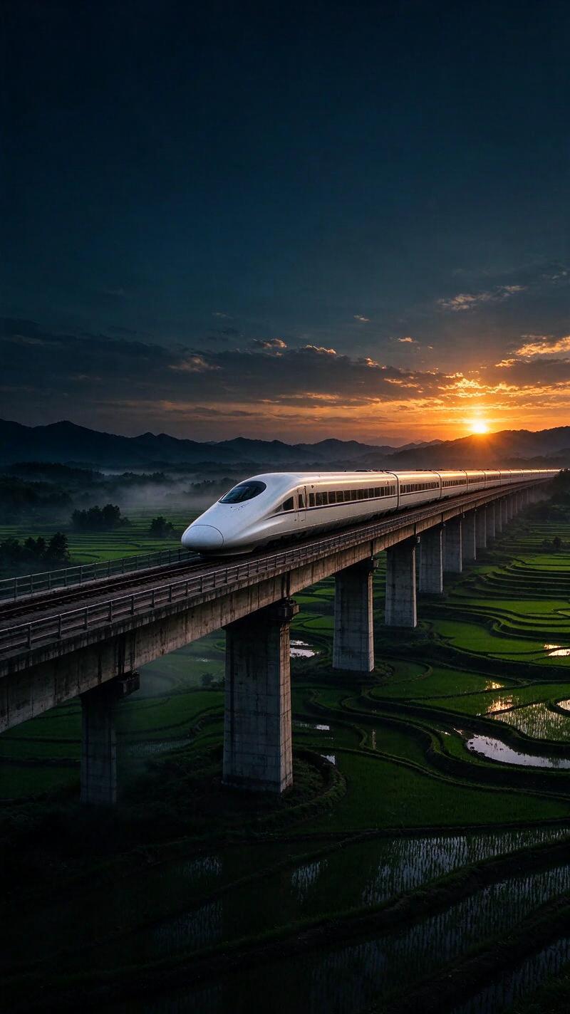 Illustration for the world record: Longest high-speed rail network