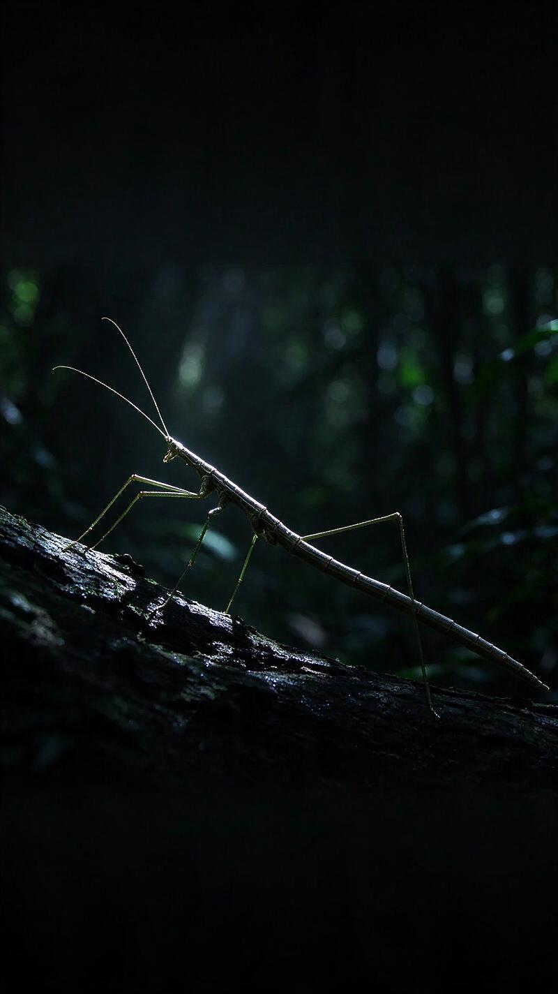 Illustration for the world record: Longest insect