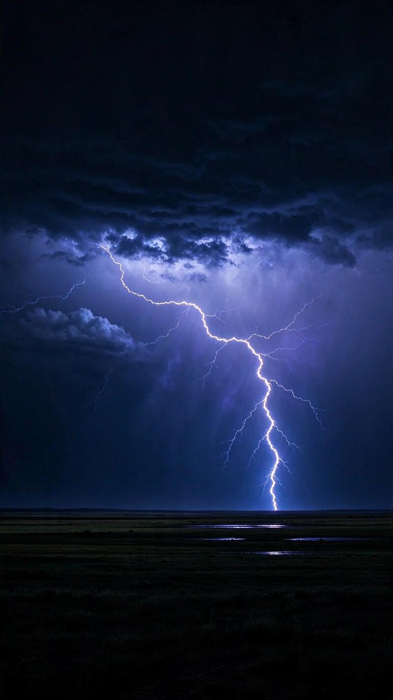 Illustration for the world record: Longest lightning flash