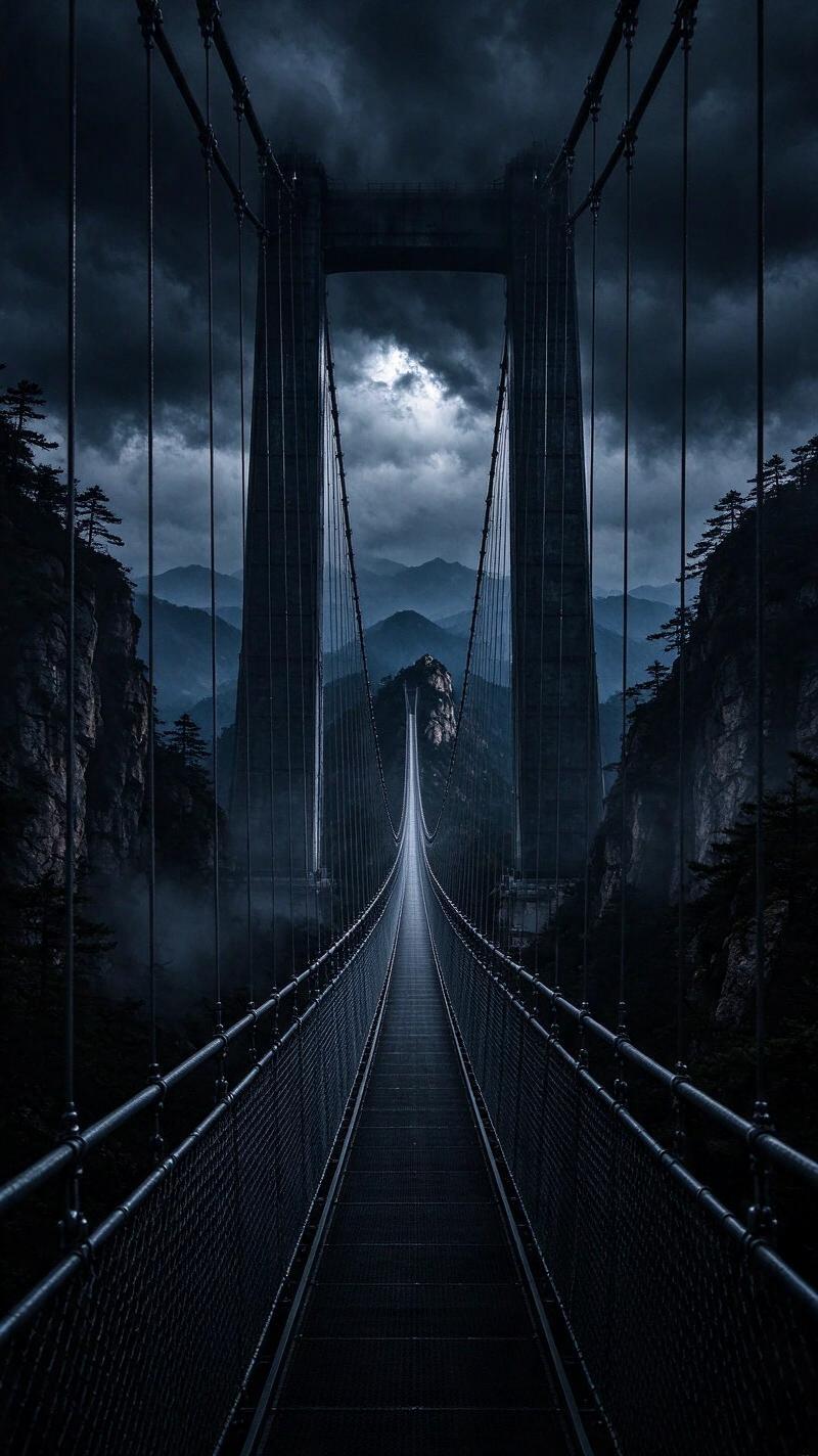 Illustration for the world record: Longest pedestrian suspension bridge