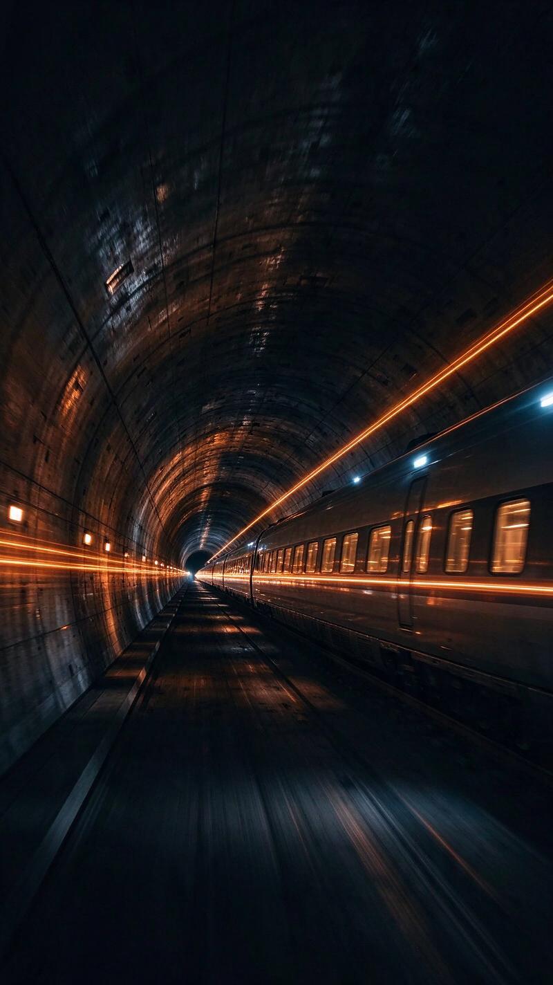 Illustration for the world record: Longest rail tunnel