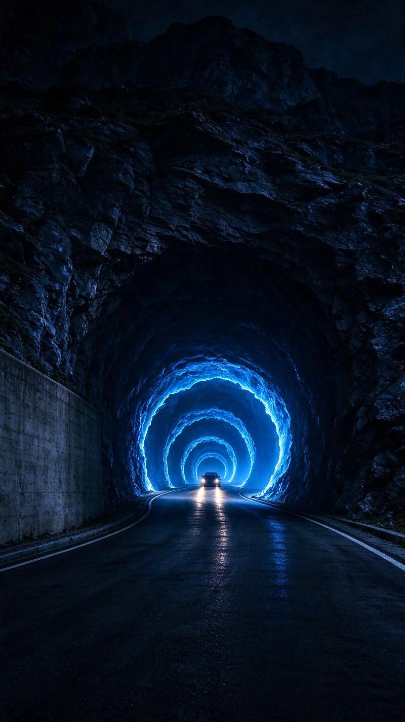 Illustration for the world record: Longest road tunnel
